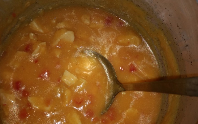 Sopa de legumes com frango