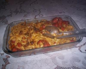 Macarrão com salsicha