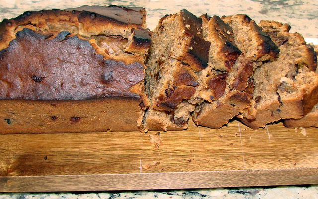 Bolo inglês de ameixa, chocolate e castanhas