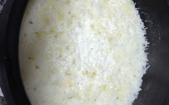 Arroz com leite de coco