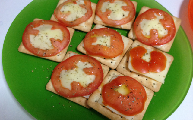 Biscoito-pizza divino