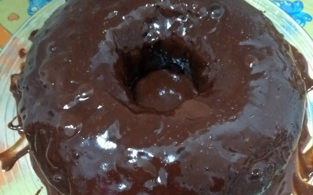 Cobertura de chocolate com creme de leite