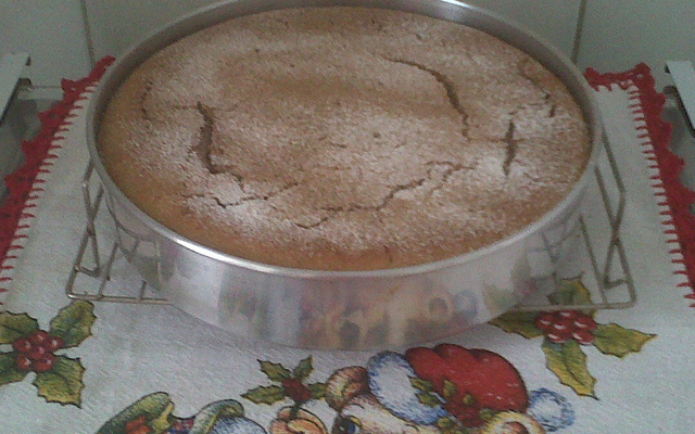 Bolo cremoso de banana nanica