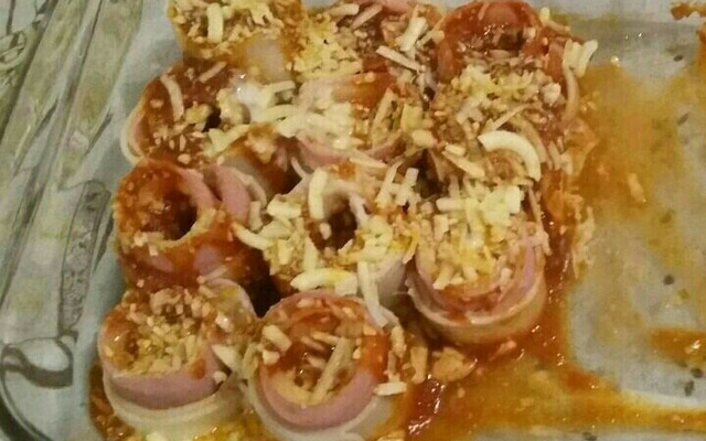 Rondelli de presunto e queijo do Marcelo