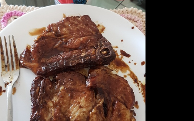 Bisteca de porco agridoce