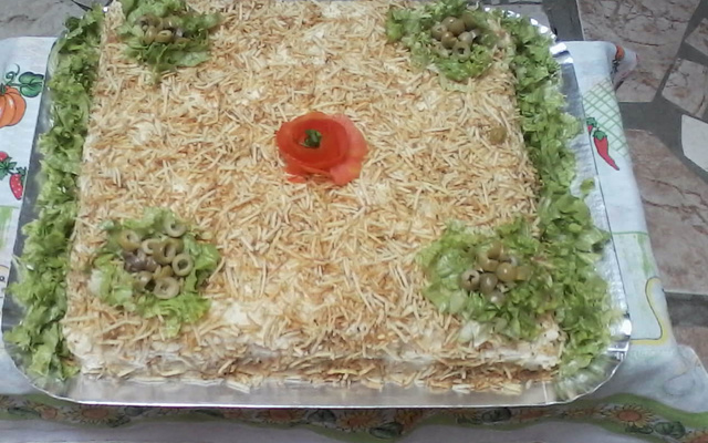 Bolo salgado de frango