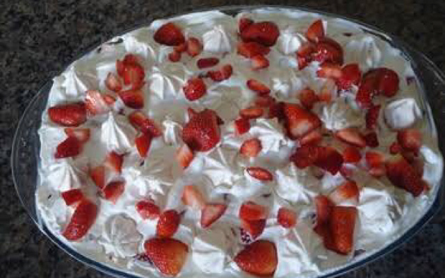 Merengue de morango