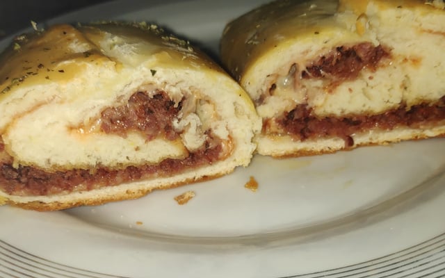 Pão de lingüiça delicioso