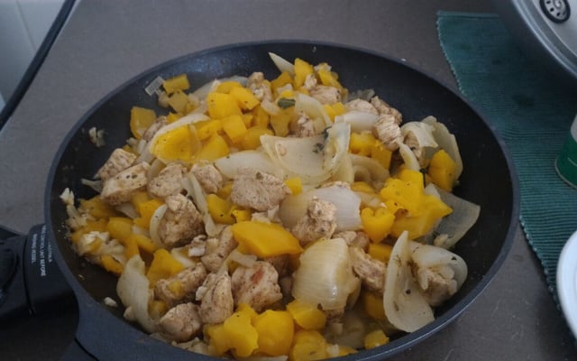 Frango Heron com laranja