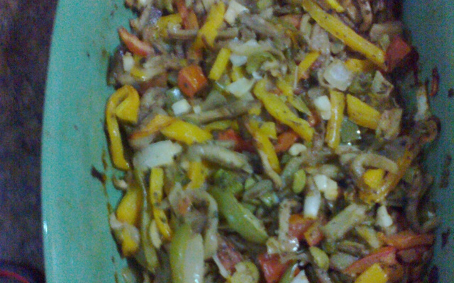 Salada de berinjela no forno