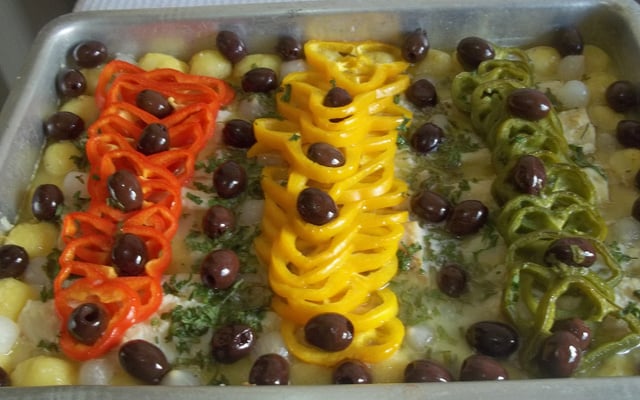 Lombo de bacalhau ao forno