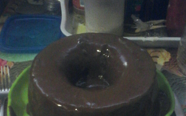 Bolo de chocolate de liqüidificador