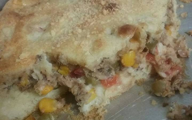 Torta salgada de sardinha no liquidificador