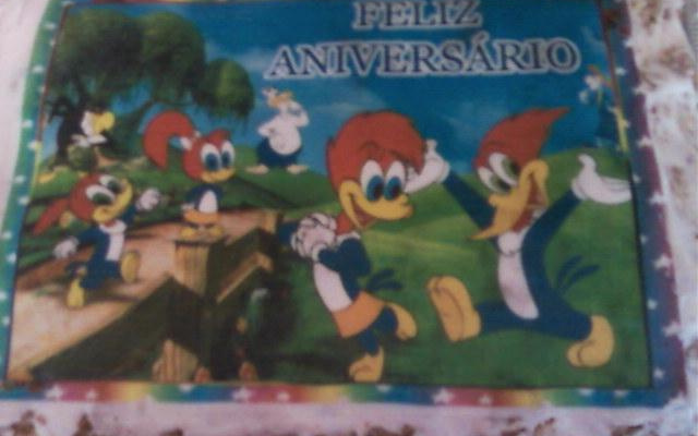 Bolo de abacaxi com coco do Pica-Pau