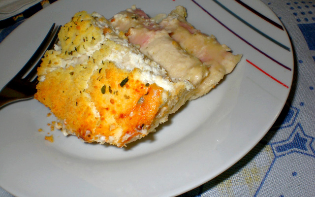 Lanche de forno delicioso
