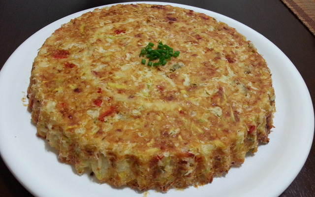 Torta de arroz sobrado