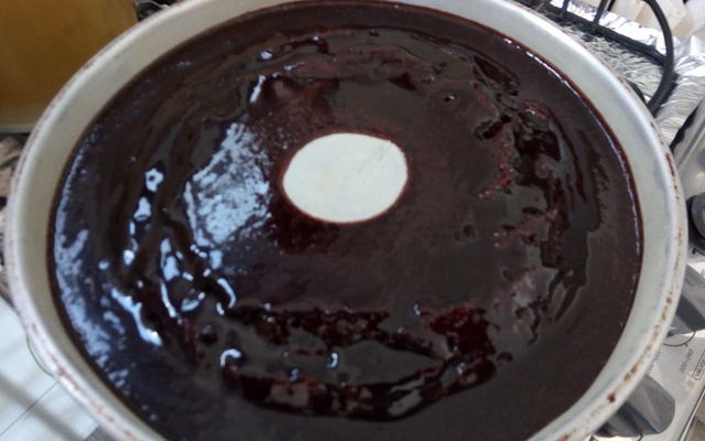 Bolo coca-cola com cobertura