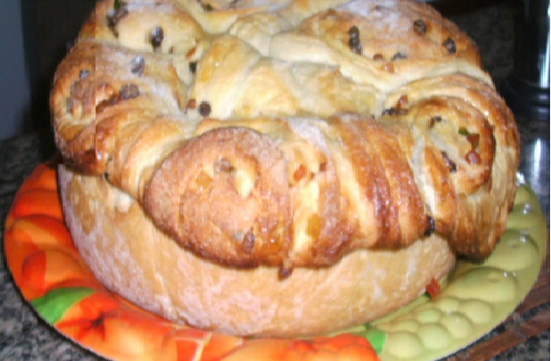 Pão doce de Natal da Márcia