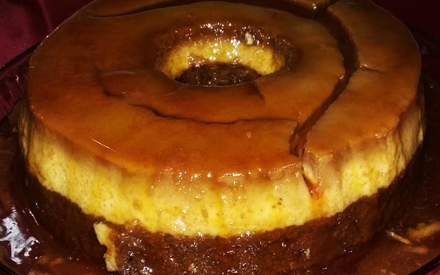 Bolo pudim de chocolate