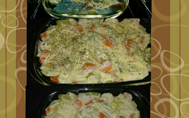 Deliciosos legumes gratinados