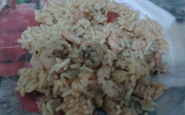 Risoto de camarão