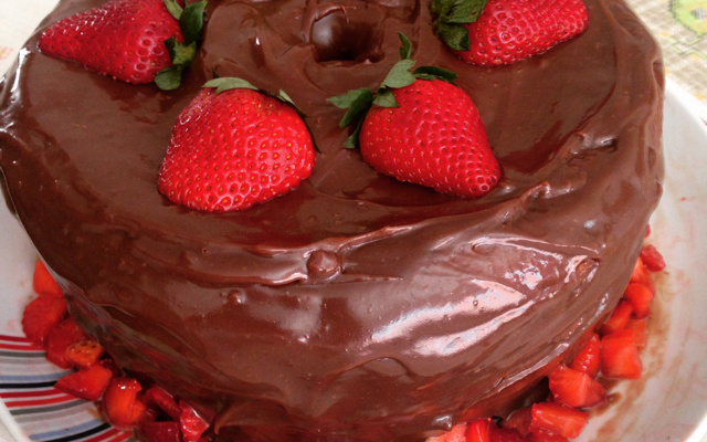 Bolo cavado guloseima