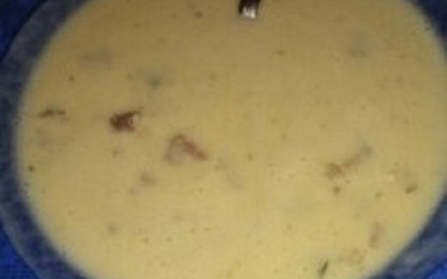 Creme de batata com carne de sol e calabresa