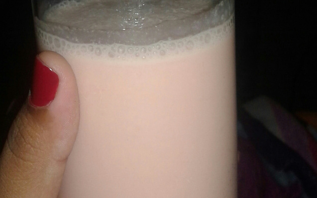 Batida de melancia e banana