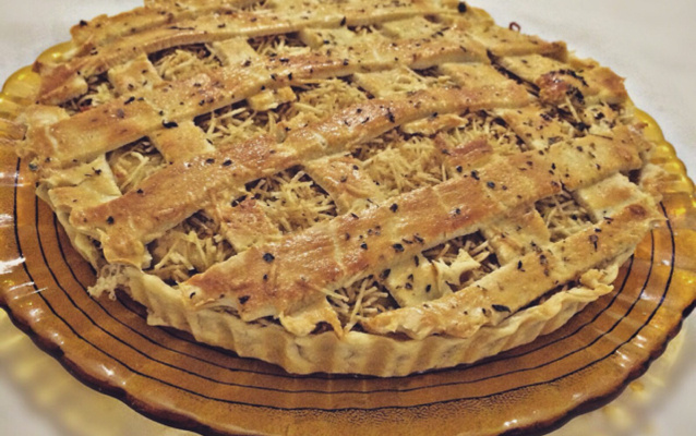 Torta de frango massa folhada