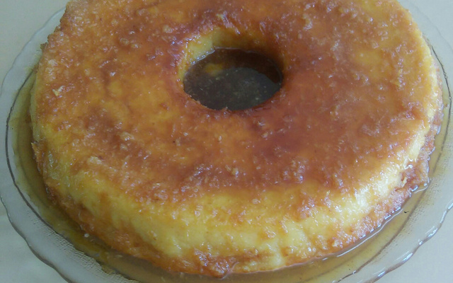 Pudim de pão canelado