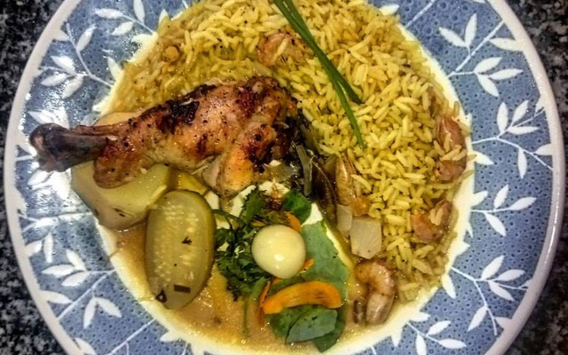 Frango marroquino ao molho de tucupi