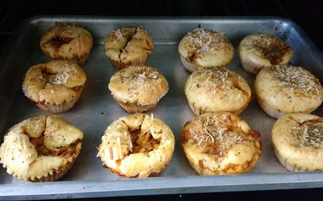 Cupcake torta de frango