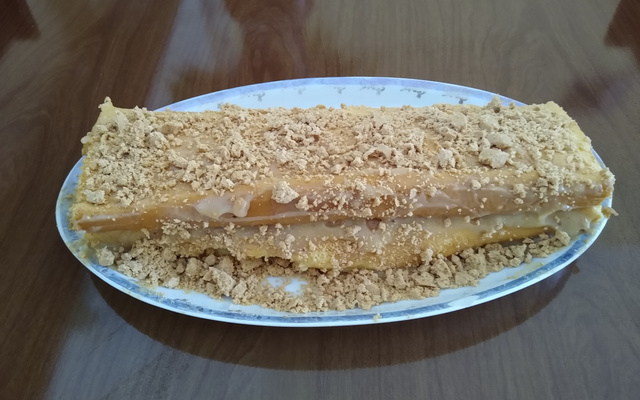 Rocambole de paçoquinha