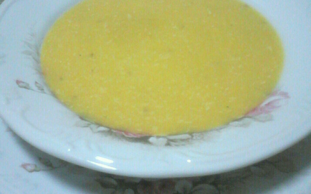 Creme de milho com frango e requeijão