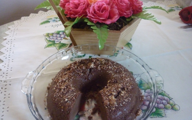 Brigadeirão ao banho-maria