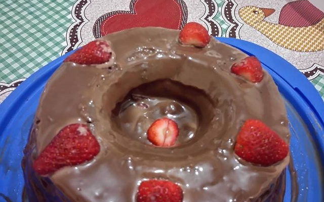 Bolo cavado guloseima