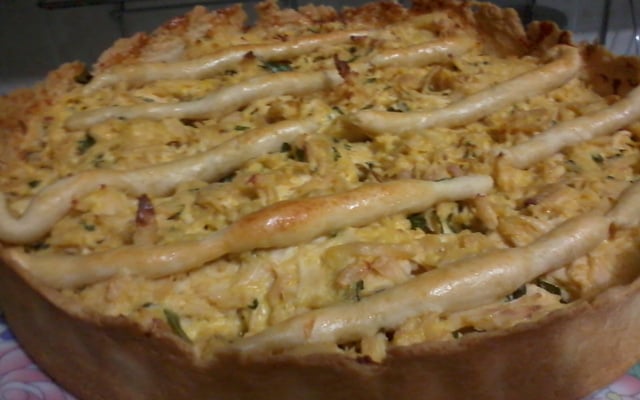 Torta de iogurte e frango maravilhosa