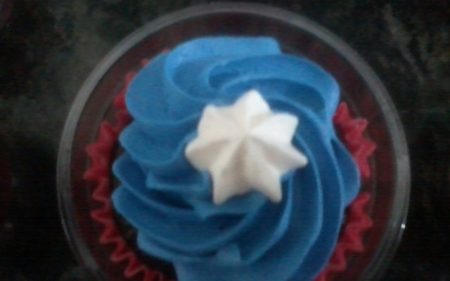 Capitão América de cupcake