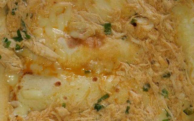 Panqueca de frango com catupiry