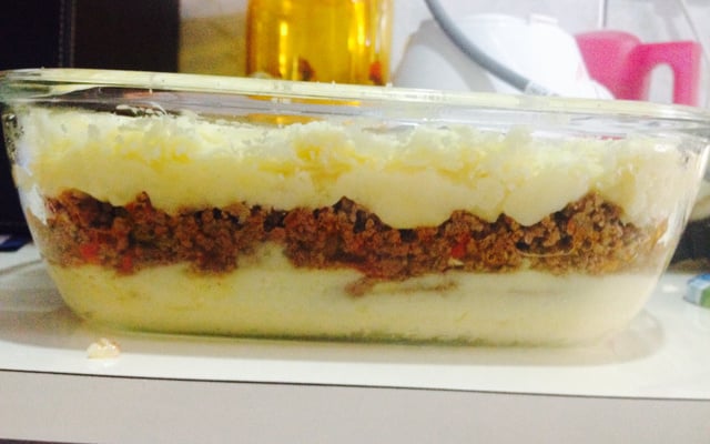 Escondidinho de carne moída