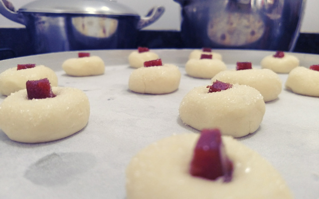 Bolacha de nata com goiabada