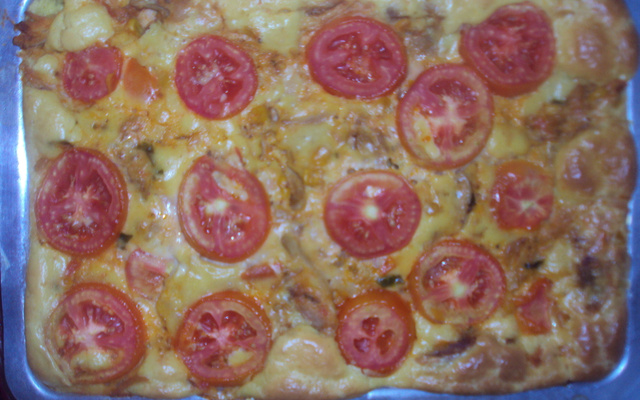 Torta com recheio de frango