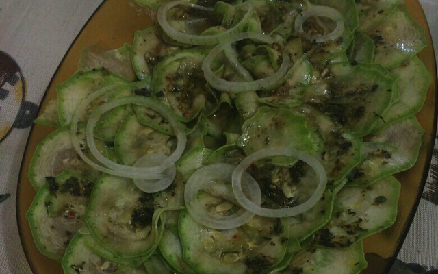 Carpaccio de abobrinha