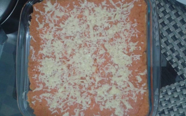 Escondidinho de abóbora com carne seca