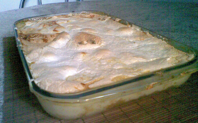 Delícia de banana com suspiro