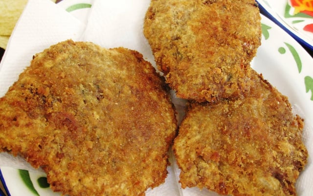 Bife à milanesa de forno