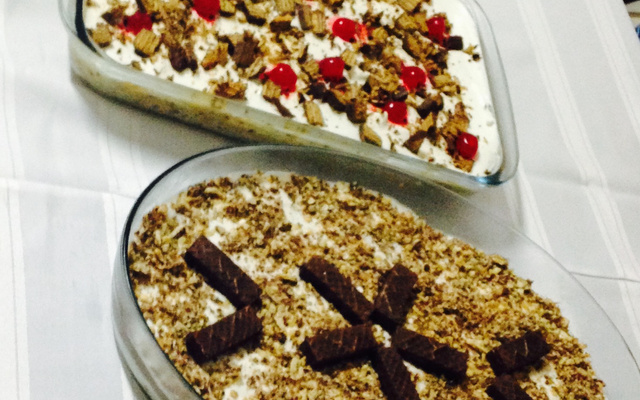 Torta de bis com marshmallow super fácil