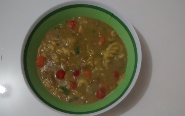 Sopa de ervilha turbinada