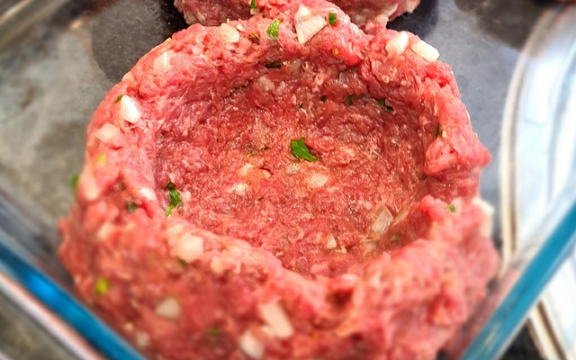 Buraco de carne moída 