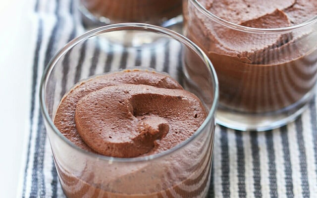 Mousse de chocolate vegano